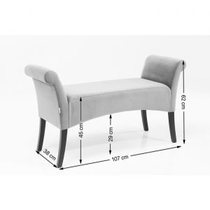 Image de Kare Design Banc Motley crème fleurs