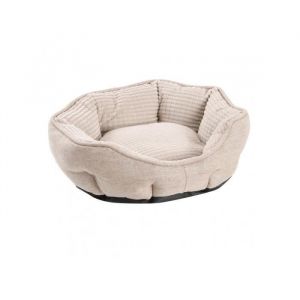 MON AMI LUKI - PANIER OVALE TOUCHER SOFT ANTIDERAPANT - BEIGE - CHIEN - 45x40x16CM