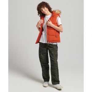 Superdry Veste sans manche fausse fourrure femme Everest
