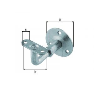 Alberts Gah Support Rampe Reglable Diametre 60Mm Zinc