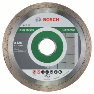 Bosch 2608602202 - Disque à tronçonner diamanté Professional for Ceramic 125 x 22,23 x 1,6 x 7 mm