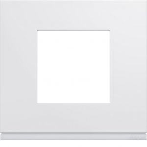 Hager Plaque gallery plastique injecté 1 poste pure (WXP0002)
