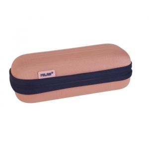 Trousse ovale semi-rigide s&eacute;rie 1918 rose MILAN