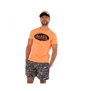 Tee Shirt Fluo Logo Poitrine Noir Homme Von Dutch