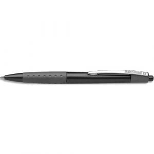 Image de Schneider (Papeterie) Stylo bille rétractable Loox avec grip caoutchou et clip en métal. Encre noire. - Lot de 11