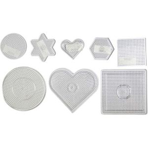 Ortiment de plaques pour perles à rep er Midi Transparent 7 à 15 cm 8 pcs