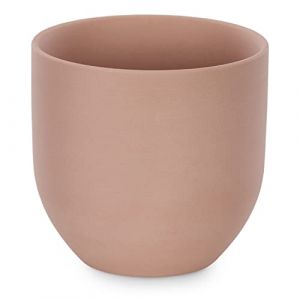 AmeliaHome Pot de Fleurs en céramique décoratif Shire Vieux Rose