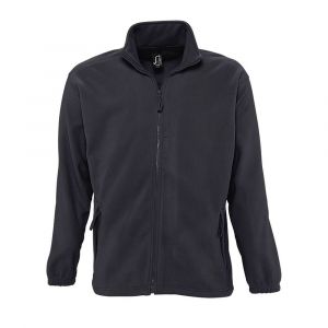 Sol's North - Veste Polaire Homme - Matière Micro Polaire - Anti-bouloche - Poignées élastiquées - Anthracite - 4XL