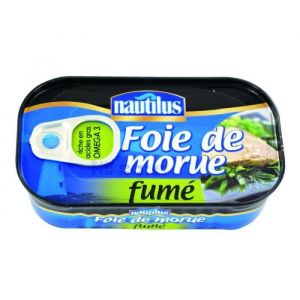 Nautilus Foie de Morue Fume 120 g - Lot de 6