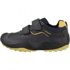 Geox Garçon J New Savage Boy A Chaussures, Navy/Ochreyellow, 33 EU