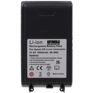 Vhbw EXTENSILO Batterie remplacement pour Dyson 215681, 215866-01/02, 215967-01/02 pour aspirateur, robot électroménager (400
