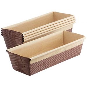 Decora 0320181 Moules à Cake, Très Pratiques pour Cuire, Présenter et Offrir des Cakes, Résistant jusqu'à 200°, Fabriqué en Italie, Lot de 5