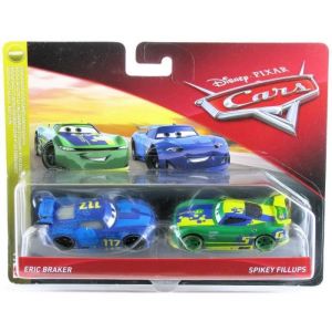 Mattel CARS - Pack 2 Véhicules - Eric Braker & Spikey Fillups