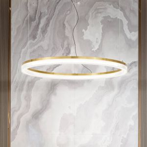 Ideal lux Crown Plafonnier Suspendu led Int&eacute;gr&eacute; Laiton 4300Lm 3000K