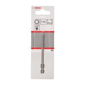 Bosch Lot de 1 embouts de vissage Extra-dur Torx T20 à queue 6 pans mâle 1/4 Longueur 89mm 2607001652
