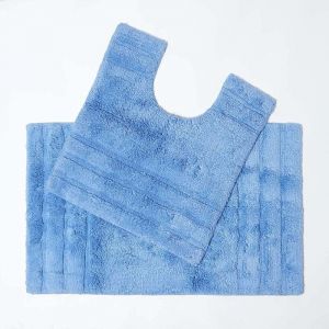 Tapis de bain SPA Ultra doux 2 pièces Bleu