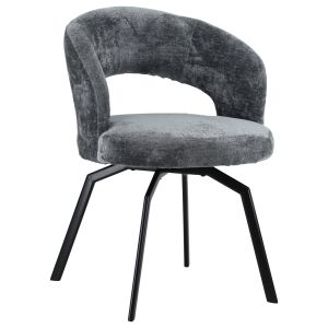 Happy Garden Chaise en chenille grise EHBA