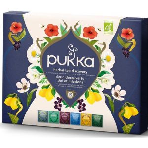 Pukka Coffret &Eacute;crin D&eacute;couverte -Th&eacute;s & Infusions Biologiques et Ayurv&eacute;diques, Issus du Commerce &Eacute;quitable 60 Sachets - 30 sachets