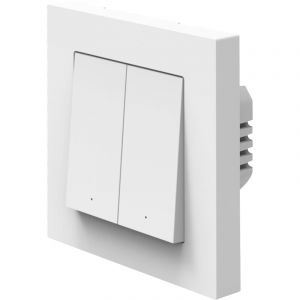 Osram Interrupteur mural SMART+ WiFi Matter, 2 canaux, 16AX, IP20, blanc, interrupteur relais, encastr&eacute;, 27 mm