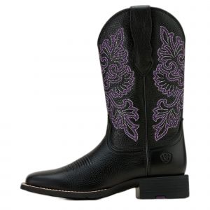 Bottes western extensible à bout carré femme Ariat Round Up
