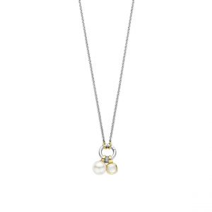 Ti sento Collier Femme - 34114YP-42 Argent 925/1000 Dor&eacute;