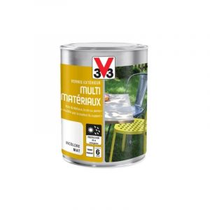 V33 Vernis Multi-mat&eacute;riaux, incolore mat 0.25 l