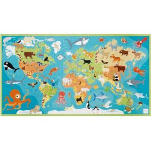 Scratch Puzzle animaux du monde 92 cm 100 pièces