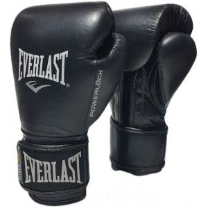 Everlast Powerlock2 Pro Hook & Loop Leather Boxing Training Gloves