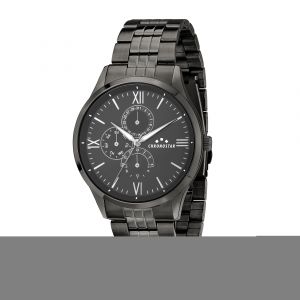 Chronostar Montre pour homme en AlliageAcier en forme de rond de forme Rond, couleur : GRIS, MAT, fonctionnalit&eacute;s : 3 ATM - 0.105 g - R3753319001