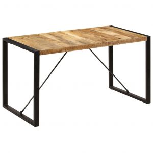 VidaXL Table de salle &agrave; manger 140x70x75 cm Bois de manguier massif