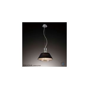 Image de Suspension Davina 2 ampoules en métal et cristal