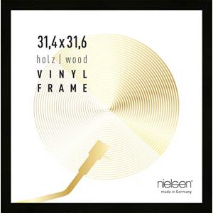Nielsen design Cadre en bois Vinyl, 31,4x31,6 cm, Noir