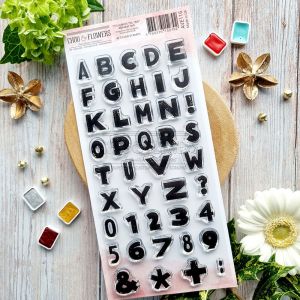 Tampons transparents Alphabet rock