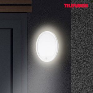Telefunken Applique murale d'ext rieur led avec d tecteur de mouvement 15 w blanc plastique 28 cm