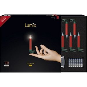 Krinner Lumix Premium - Bougies led rouge pour sapin
