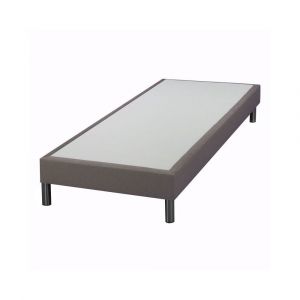 Image de Ebac Sommier tapissier + pieds 90x190 SR15 12 lattes sahara