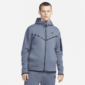 Image de Nike Sweat à Capuche Zippé Fleech Tech Homme - Diffused Blue/Black, Diffused Blue/Black - Taille XL