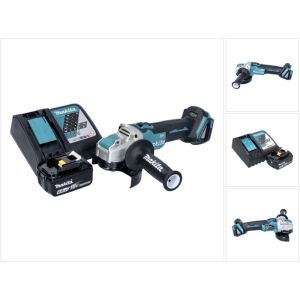 Makita DGA521RG1X1 Meuleuse d'angle sans fil 125 mm 18V - X-LOCK Brushless + 1x Batterie 6,0 Ah + Chargeur