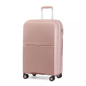 Valise 55cm, Valise Rigide en Polypropylène à 4 roulettes et Serrure TSA, 40L Nue
