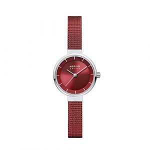 Bering Femmes Analogique Solar Collection Montre avec Bracelet en Acier Inoxydable et Verre Saphir 14627-303