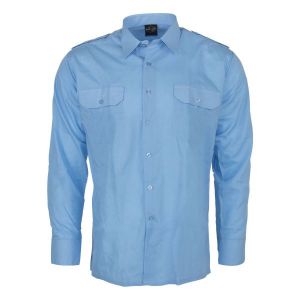 Image de Mil-tec Chemise de service manches longues bleue