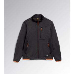 Diadora Veste de travail polaire zipp&eacute;e FLEECE TECHNO - Noir/Orange XXL