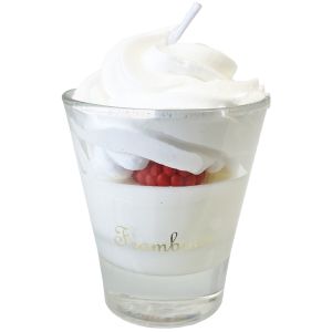 Petite bougie gourmande parfumée framboise - Fait main