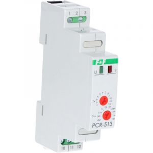 Relais temporis&eacute; 1P 10A 0.1sec-576h 24V AC/DC connexion diff&eacute;r&eacute;e PCR-513-24V f&f 5908312595588