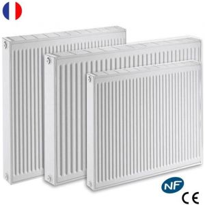 De Dietrich Radiateur eau chaude r&eacute;versible Acier Blanc Type 21 Chauffage central Dimension - T21 HR L40xH70 582W
