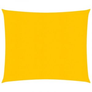 VidaXL Voile d'ombrage 160 g/m² carré jaune 4,5x4,5 m PEHD