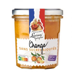 Lucien georgelin Pr&eacute;paration de fruit Orange sans sucre ajout&eacute; le bocal de 320g NUTRISCORE A