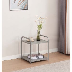 Chevet ASTRA M&eacute;tal &ndash; Blanc, Noir ou Gris &ndash; 42x39x46 cm