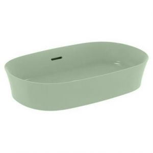 Ideal Standard Vasque Ipalyss Sauge 60x38 cm avec trop plein et sans trou de robinetterie