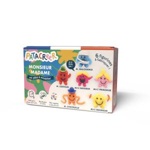 Pate a modeler - Monsieur Madame 6 figurines
